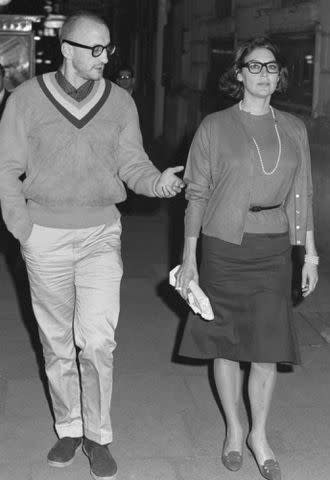 Bettmann Ava Gardner strolling down a Rome street with actor George C. Scott.