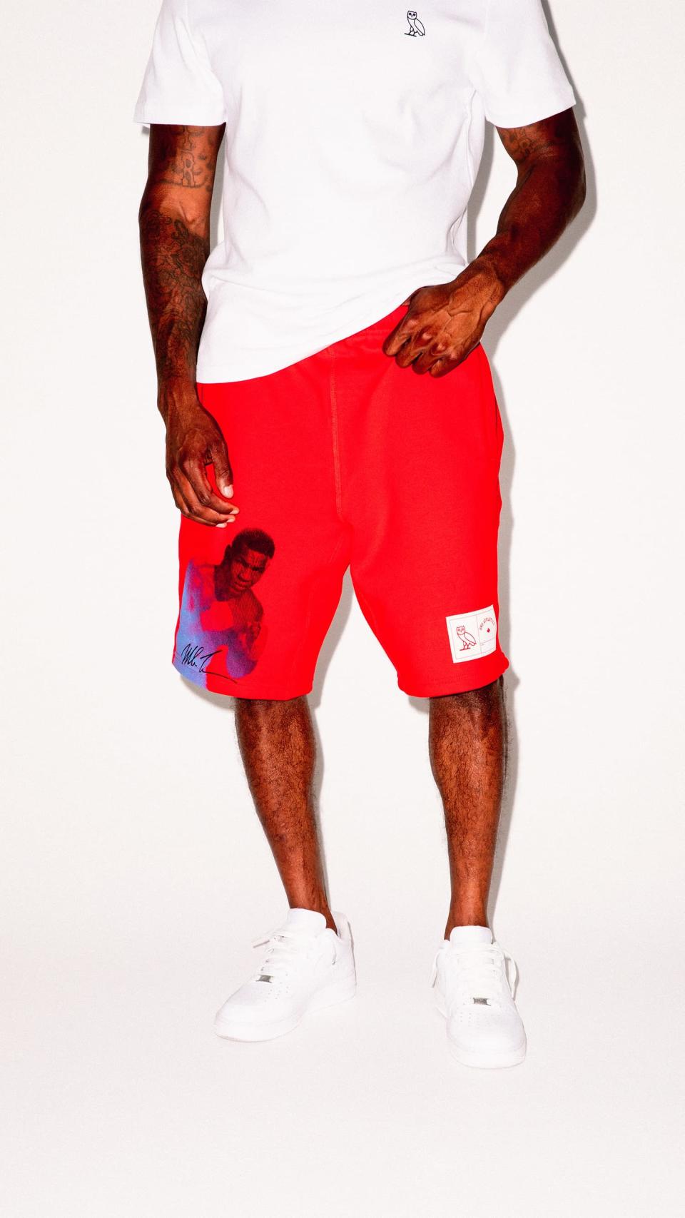 OVO x Tyson boxing shorts