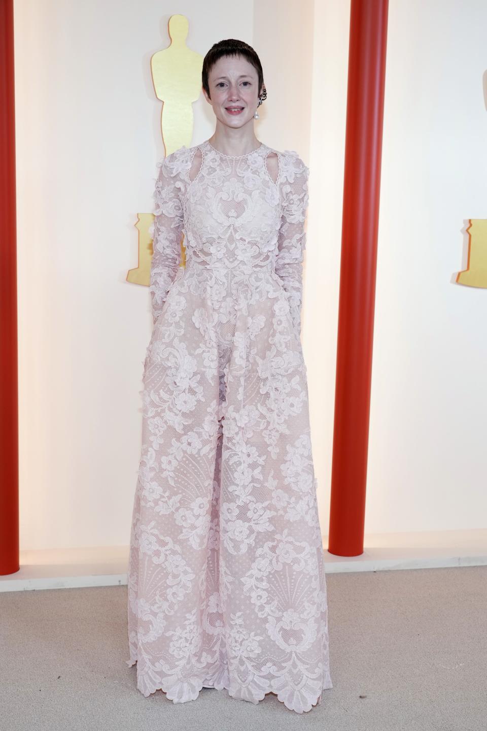 Andrea Riseborough attends the 95th Annual Academy Awards on March 12, 2023 in Hollywood, California.