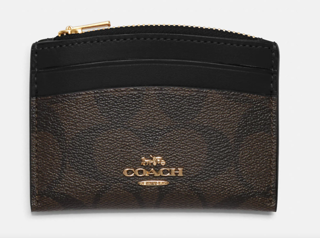 COACH® Outlet  Pennie Card Case In Signature Canvas