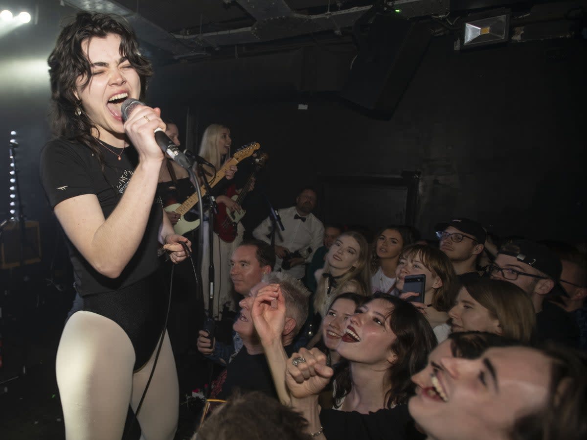 The Last Dinner Party in concert at Camden Assembly in April (Onstage photos/Shutterstock)