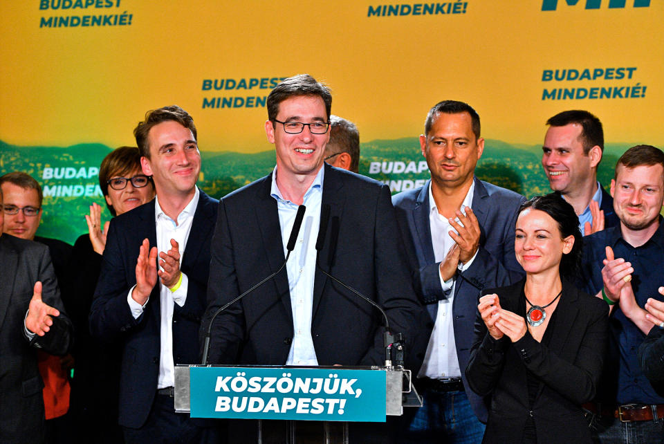 Karacsony’s election in October 2019 was the first electoral defeat for Fidesz in nine years<span class="copyright">Attila Kisbenedek—AFP/Getty Images</span>