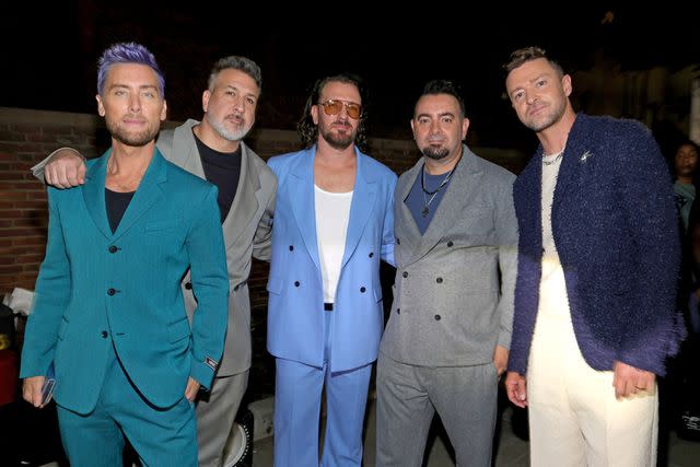 <p>Kevin Mazur/Getty Images for MTV</p> Lance Bass, Joey Fatone, JC Chasez, Chris Kirkpatrick and Justin Timberlake of *NSYNC