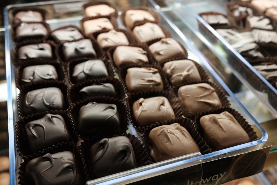 Honadle's has a wide selection of chocolates, including dark chocolate and milk chocolate varieties.