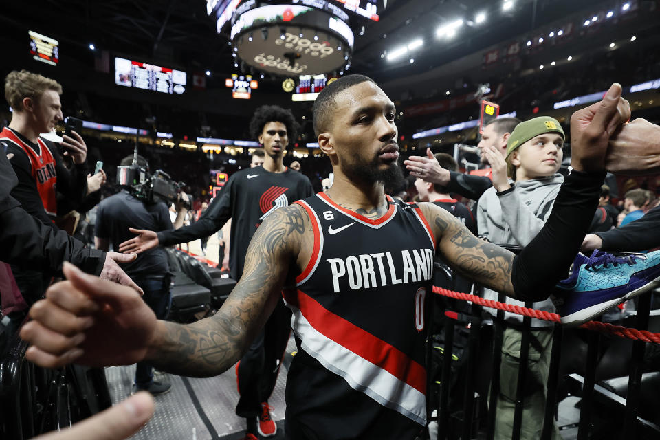 Damian Lillard&#39;s exit from Portland appears to imminent. (Soobum Im/Getty Images)