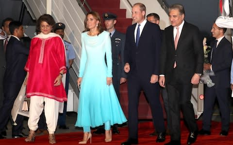 The Duke and Duchess arrive at Nur Khan Airbase - Credit: &nbsp;Chris Jackson