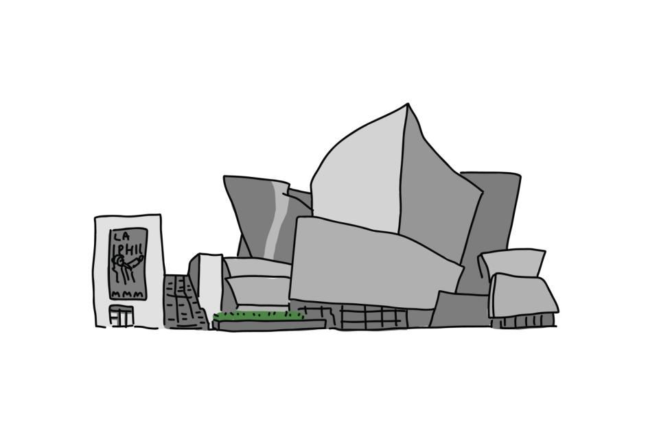 Illustration of Walt Disney Concert Hall