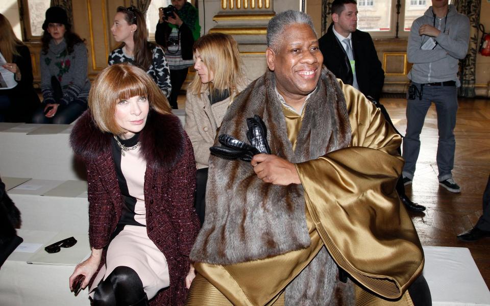 Andre Leon Talley with Anna Wintour - Getty