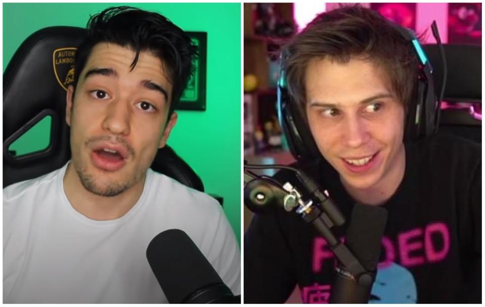 Los streamers Wall Street Wolverine y El Rubius en sus canales de Twitch. (Foto: Twitch / wallstreetwolverine / rubius).