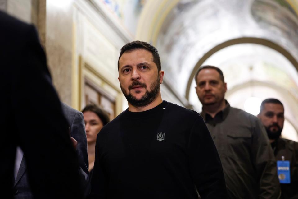 Ukrainian President Volodymyr Zelenskyy in the US Capitol