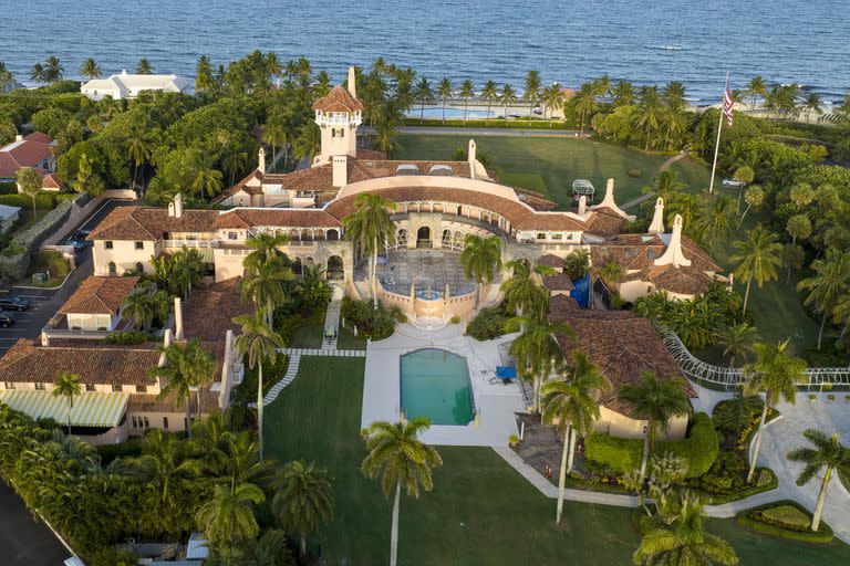 El complejo Mar-A-Lago, donde vive Trump en Florida