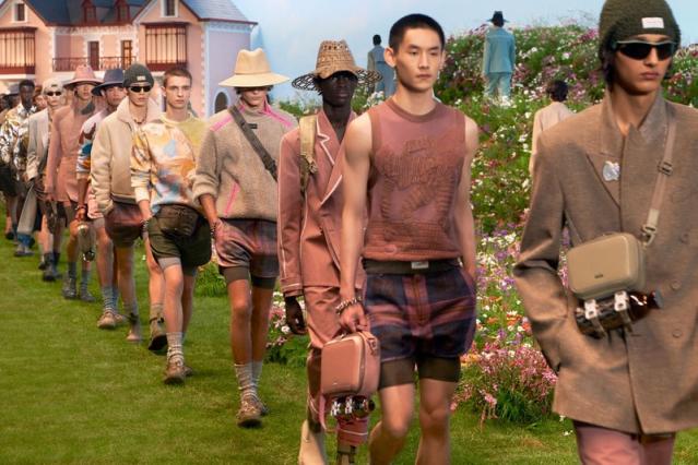 Kim Jones Stages Dior Men's Summer 2023 Show on Flowery Runway