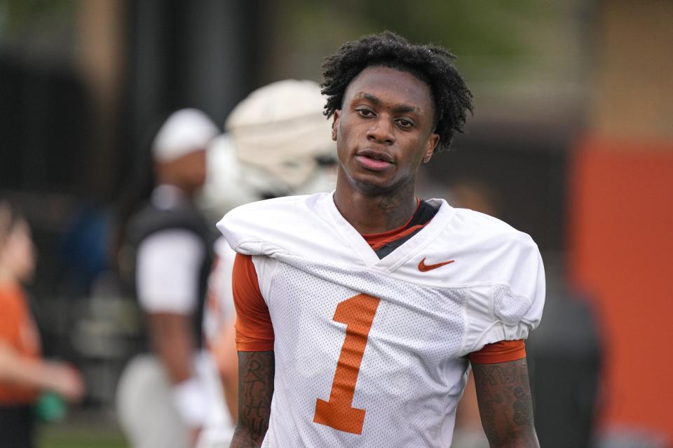 Xavier Worthy took up meditation this offseason and is stepping up as a leader. "The work ethic is still there, but I think he is really enjoying what he gets to do and being in our building and being around his teammates and playing the game of football," UT coach Steve Sarkisian said.