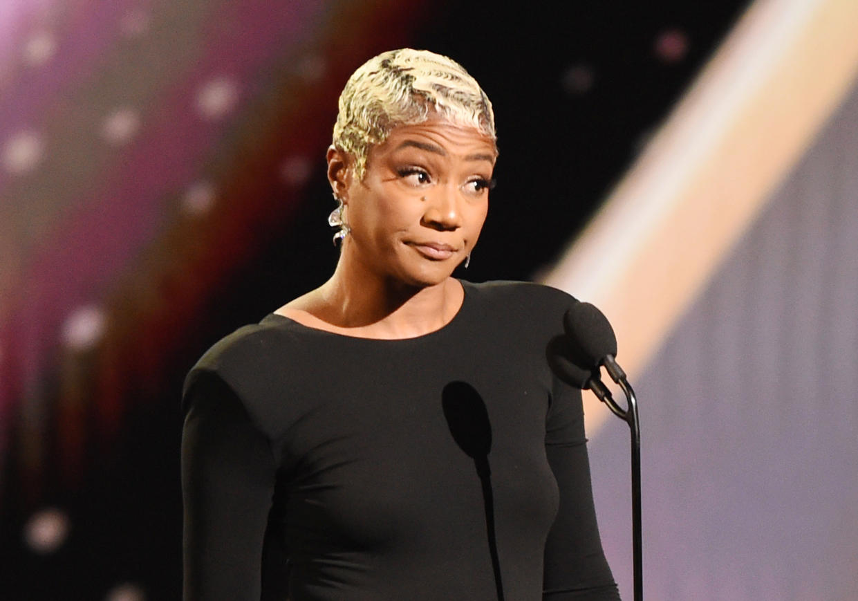 Tiffany Haddish speaks onstage at The 2023 ESPYS held at Dolby Theatre on July 12, 2023 in Los Angeles, California. (Photo by Gilbert Flores/Variety via Getty Images)