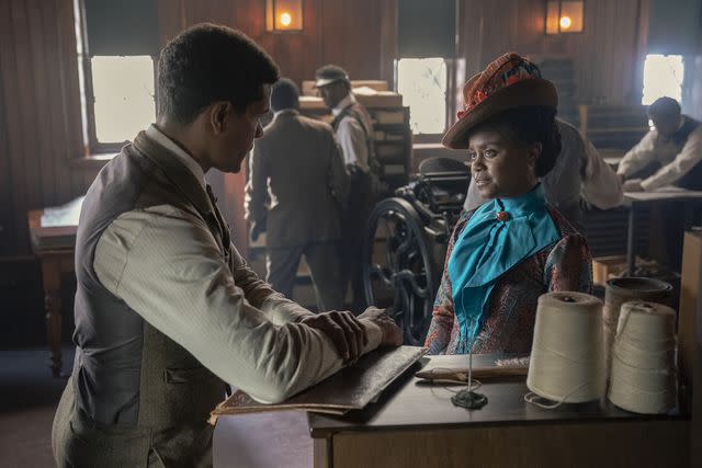 <p>Barbra Nitke/HBO</p> Sullivan Jones and Denée Benton on 'The Gilded Age'