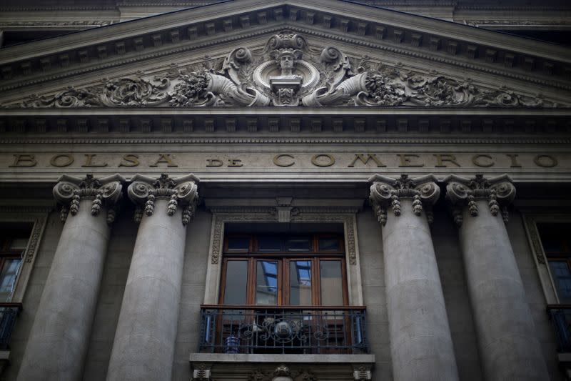 FILE PHOTO: A view of Santiago's stock exchange building in Santiago