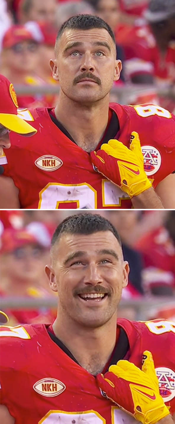 Closeup of Travis Kelce