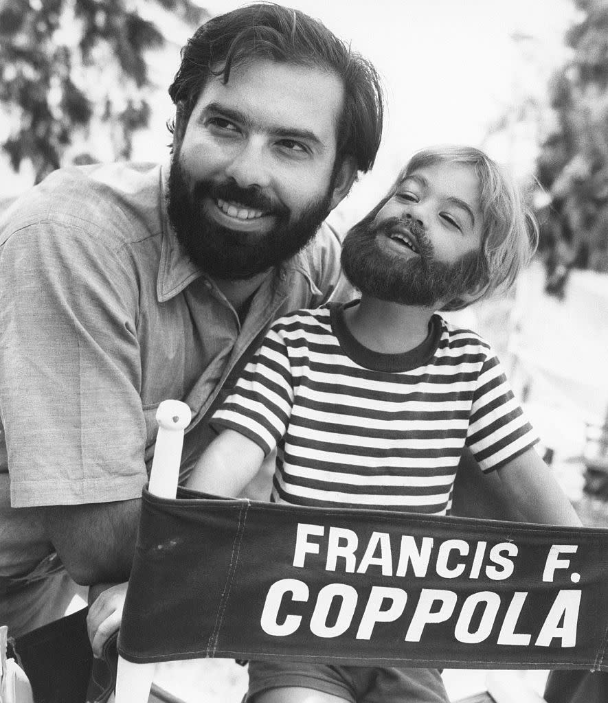 <p>Francis Ford Coppola's son dons a nearly identical beard to his father, while visiting the set of his movie <em>Hedgehog in the Fog</em>. They call it movie magic, people!</p>