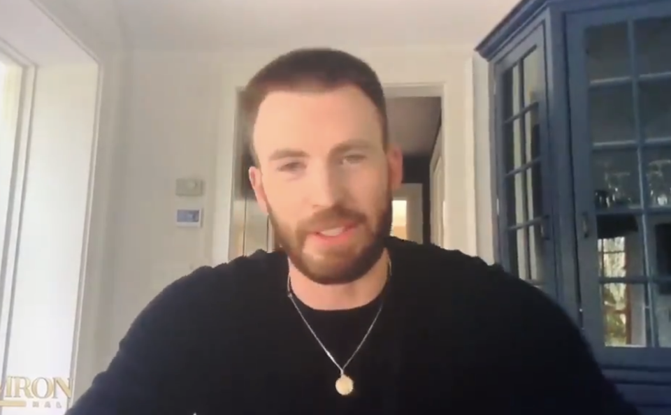 Closeup of Chris Evans