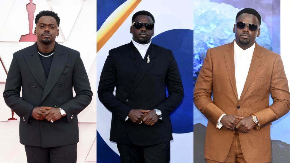 Daniel Kaluuya at the 2021 Oscars, the 'Nope' global premiere, and the 'Nope' London premiere