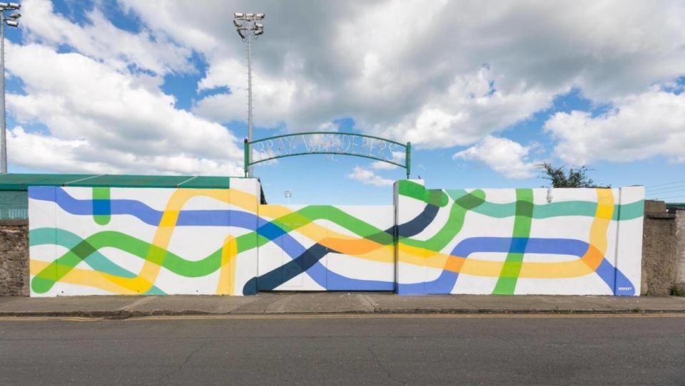 SUBSET's mural at Bray Wanderers football club (SUBSET )