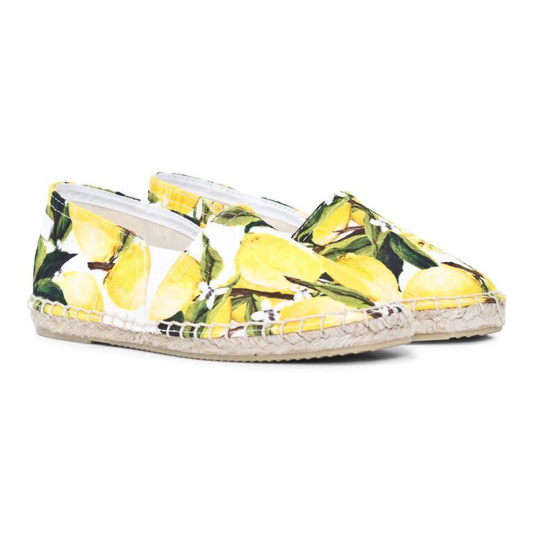 Lemon Printed Espadrilles