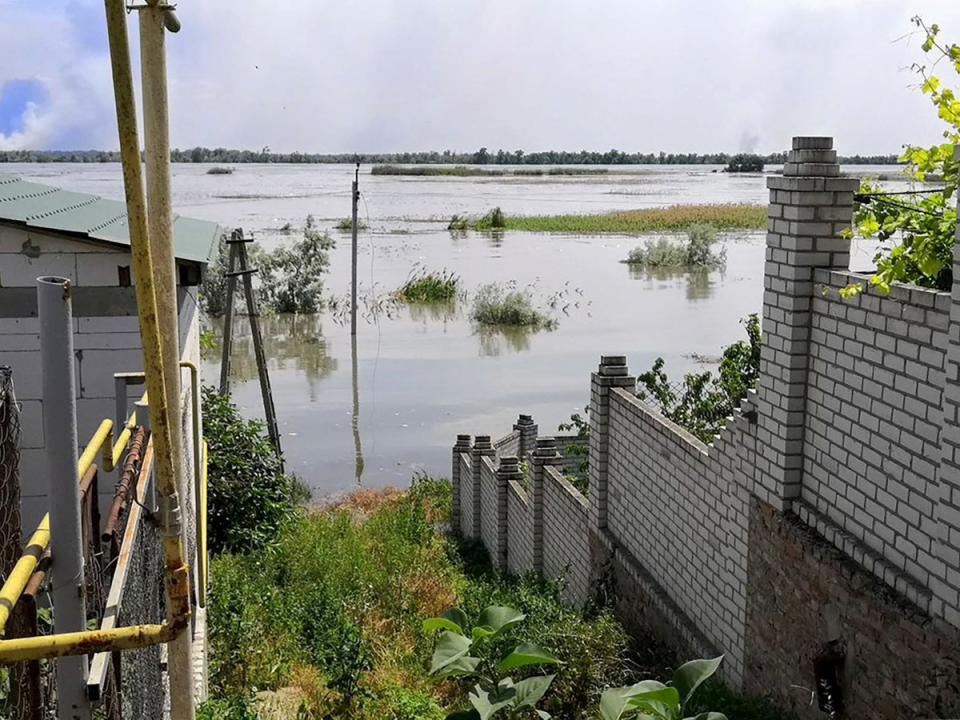 Home have been flooded by the cascading waters (AFP/Getty)