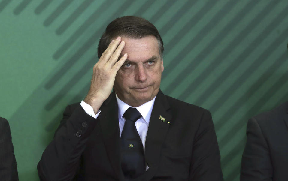 O presidente Jair Bolsonaro (AP Photo/Eraldo Peres)