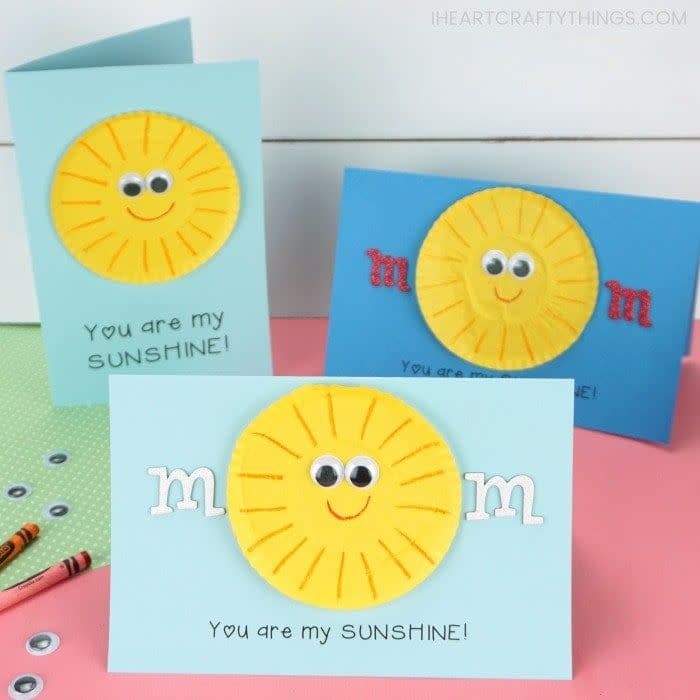 you are my sunshine diy mother's day card