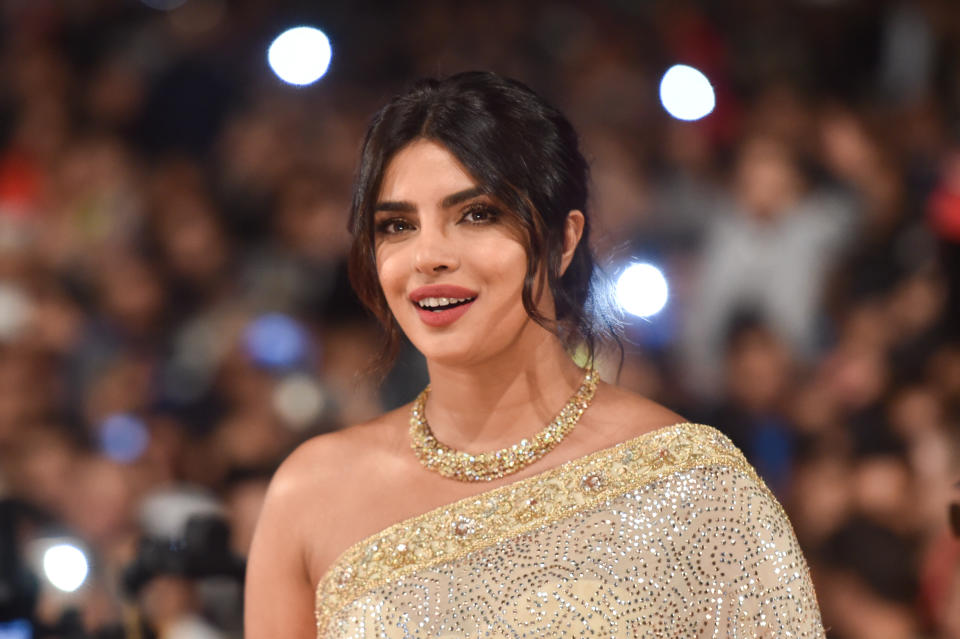MARRAKECH, MOROCCO - DECEMBER 05: Priyanka Chopra attends her Tribute at Jemaa El Fnaa Place during the 18th Marrakech International Film Festival -Day Seven- on December 05, 2019 in Marrakech, Morocco. (Photo by Stephane Cardinale - Corbis/Corbis via Getty Images)