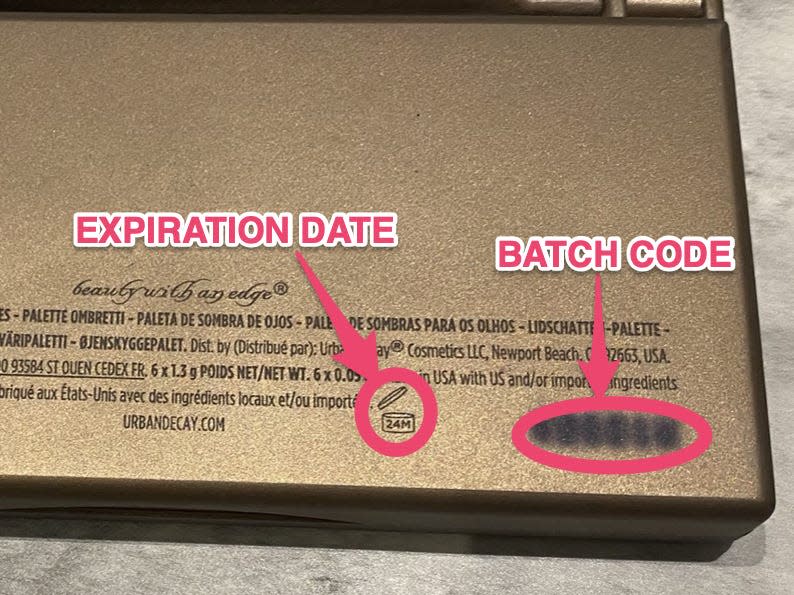Two labels that tell you if your cosmetics have expired