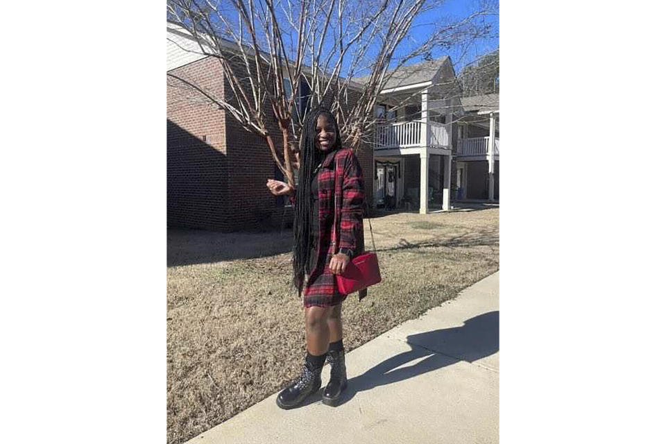 This undated photo provided by the family KeKe Smith shows Shaunkivia Nicole “Keke” Smith, 17. Smith was of four people killed at a shooting at a birthday party in Dadeville, Ala., on April 15, 2023. (Family of KeKe Smith via AP)