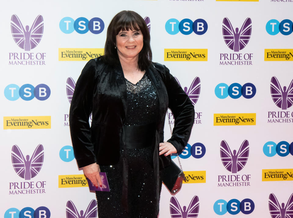 MANCHESTER, ENGLAND - MAY 08: Coleen Nolan attends the Pride of Manchester Awards 2019 at Waterhouse Way on May 8, 2019 in Manchester, England. (Photo by Carla Speight/Getty Images)