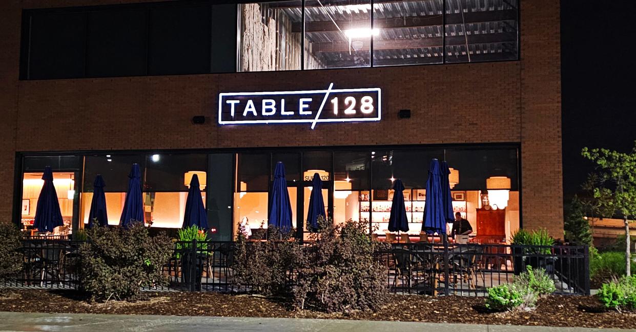 Table 128 has a soft glow from its perch north from Gray's Landing.