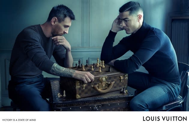 Lionel Messi et Cristiano Ronaldo posent ensemble dans une publicité pour  Louis Vuitton - La Libre