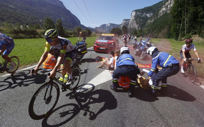 La manifestation a perturbé une partie du Tour de France de cette année - Guillaume Horcajuelo/EPA-EFE/Shutterstock