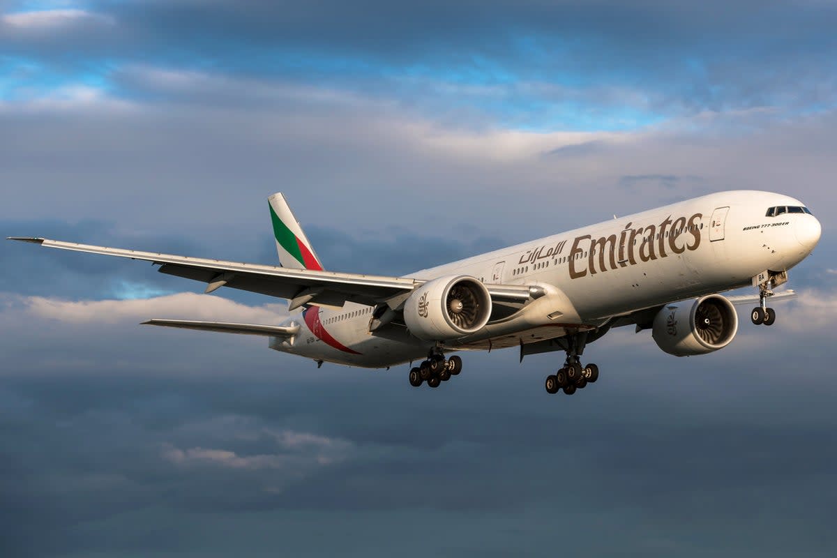 An Emirates flight approaching Zurich Airport (Getty Images)