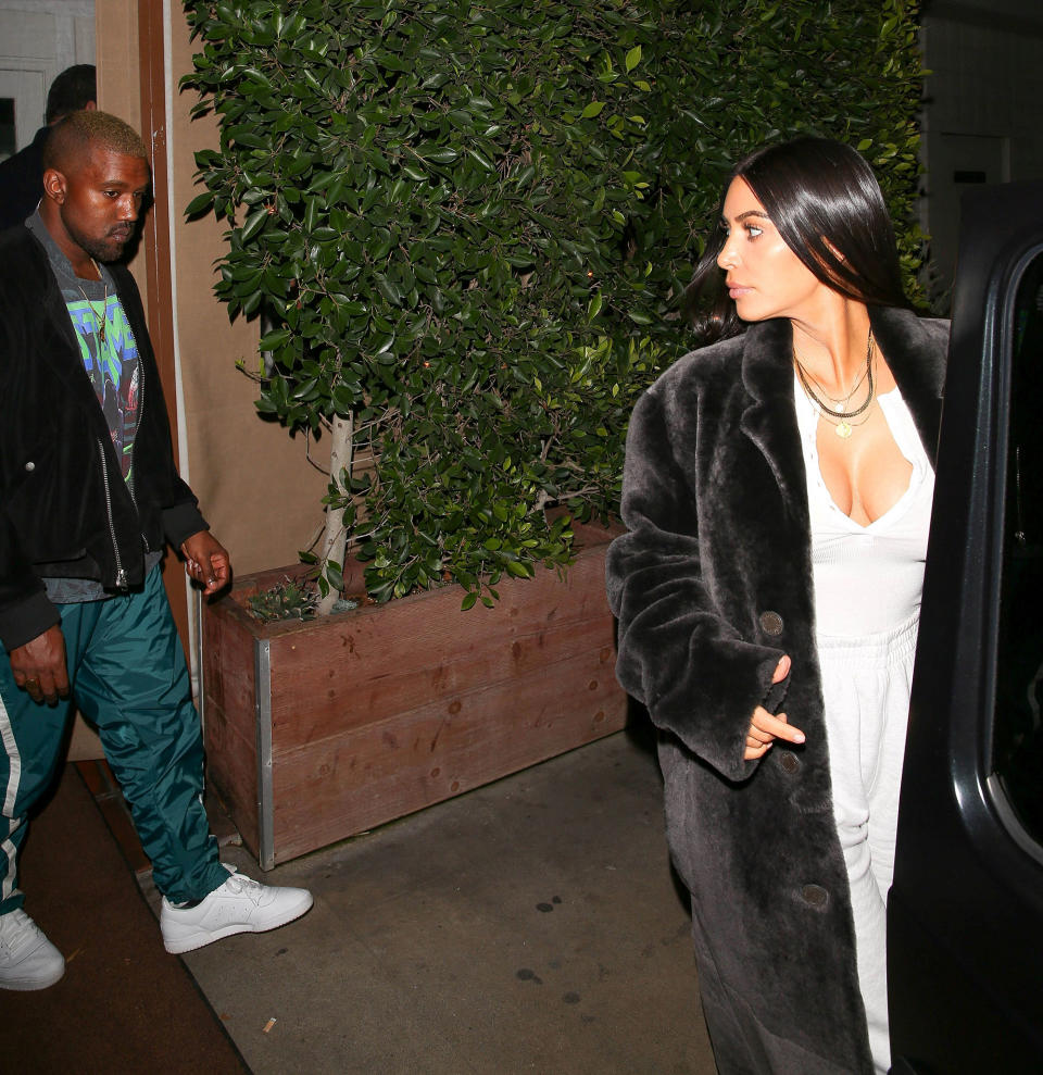 KIM & KANYE ENJOY A DATE NIGHT