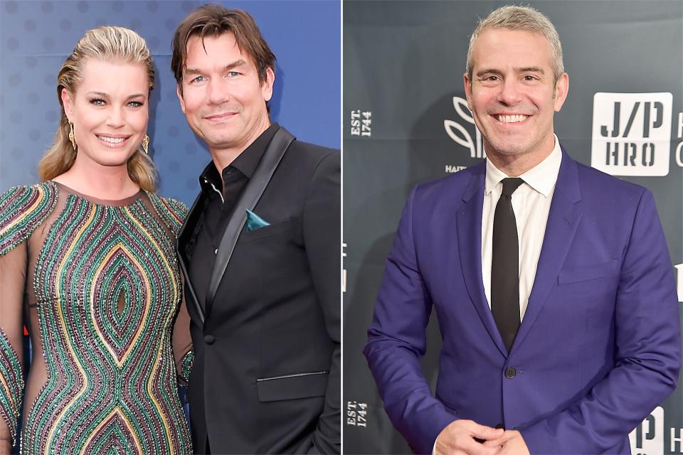 Rebecca Romijn and Jerry O'Connell, Andy Cohen