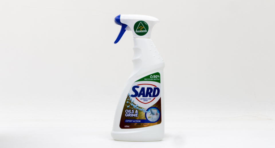 Sard Oils and Grime Stain Remover Expert took out third place in the CHOICE ranking. Source: CHOICE