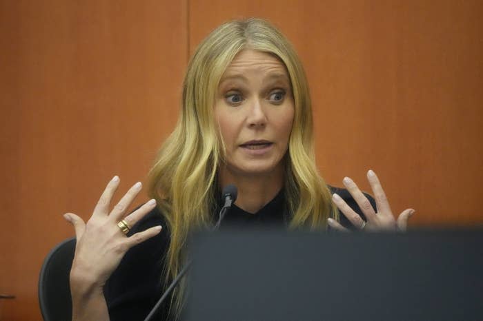 Gwyneth testifying in court