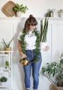 <p>Trade a basic cat costume for this quick and easy look. Simply, drape some faux greens around your neck like a boa, and throw on a t-shirt that highlights your obsession. </p><p><a class="link " href="https://www.amazon.com/Artiflr-Artificial-Eucalyptus-Greenery-Decorations/dp/B07M8Q2T5Y/r?tag=syn-yahoo-20&ascsubtag=%5Bartid%7C10055.g.33393477%5Bsrc%7Cyahoo-us" rel="nofollow noopener" target="_blank" data-ylk="slk:SHOP FAUX GREEN GARLAND;elm:context_link;itc:0;sec:content-canvas">SHOP FAUX GREEN GARLAND</a></p><p><a href="https://themerrythought.com/halloween-2/diy-plant-lady-costume/" rel="nofollow noopener" target="_blank" data-ylk="slk:Get the tutorial at The Merrythought »;elm:context_link;itc:0;sec:content-canvas" class="link "><em>Get the tutorial at The Merrythought »</em></a><br></p>