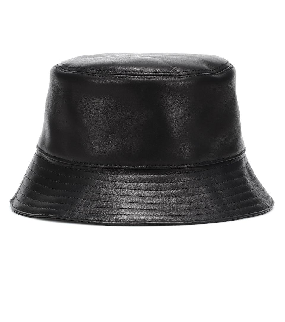 9) Leather Bucket Hat
