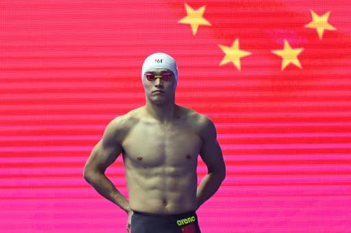 China's Sun Yang, pictured on July 24, 2019, at the World Championships in Gwangju, South Korea