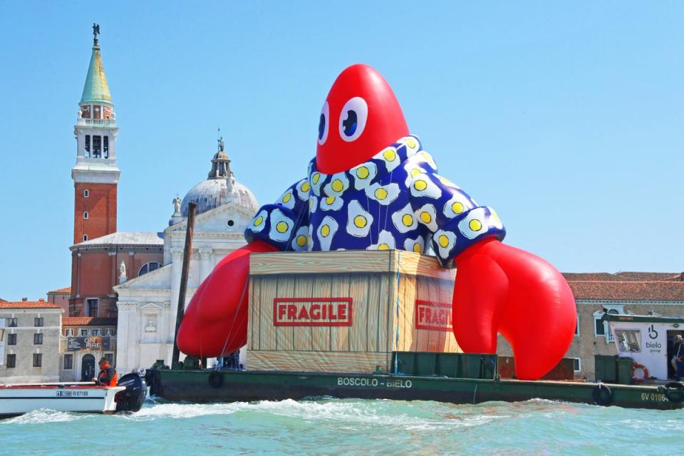 Philip Colbert's The Lobstars Break Free in Venice in 2022 (Dave Benett)