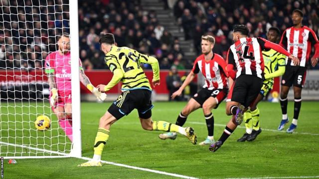 Brentford 0-1 Arsenal: Kai Havertz header sees Mikel Arteta's side go top  of Premier League - Eurosport