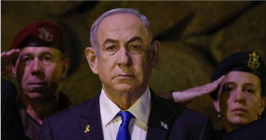 以色列總理納坦雅胡（Benjamin Netanyahu）在7日重申，無論是否達成停火協議，軍隊都會向拉法進軍，以實現消滅哈瑪斯（Hamas）的目標。（圖／達志／美聯社）