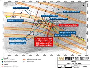 Figure 4 - Vertigo Surface Drill Plan Map