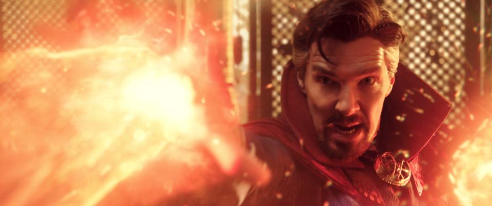 Benedict Cumberbatch as Dr. Stephen Strange in a scene from "Doctor Strange in the Multiverse of Madness."
