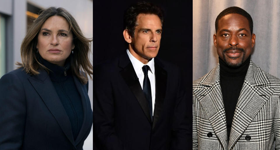 Mariska Hargitay, Ben Stiller and Sterling K. Brown are a few big names calling out NBC for the network's town hall with President Donald Trump. (Photo: Getty Images)